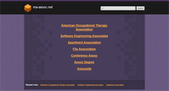 Desktop Screenshot of ma-assoc.net